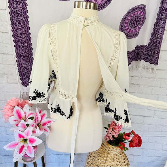 Free People Embroidered Blouse - Picture 11 of 16